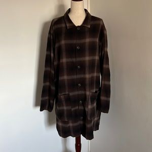 Urban outfitters brown plaid long sleeve